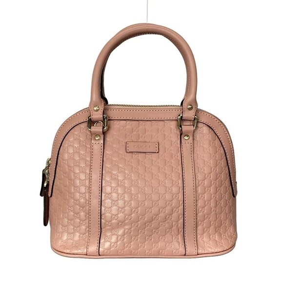 Auth GUCCI Micro Guccissima 449654 Pink Leather Handbag - Picture 1 of 16